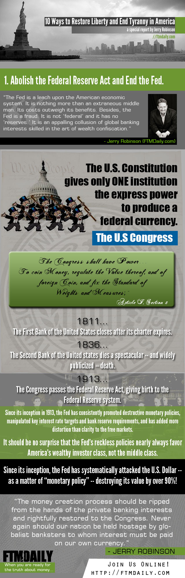 End the Fed - Infographic
