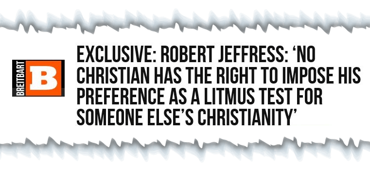 Robert Jeffress: ‘No Christian Has the Right to Impose His Preference as a Litmus Test for Someone Else’s Christianity’