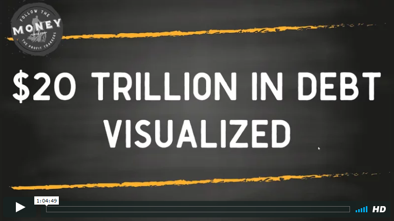 Video America S 20 Trillion Debt Visualized