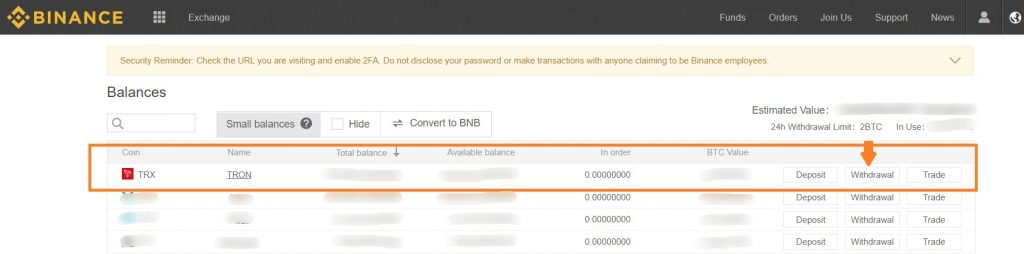 Using Ledger Nano S as Tron Wallet