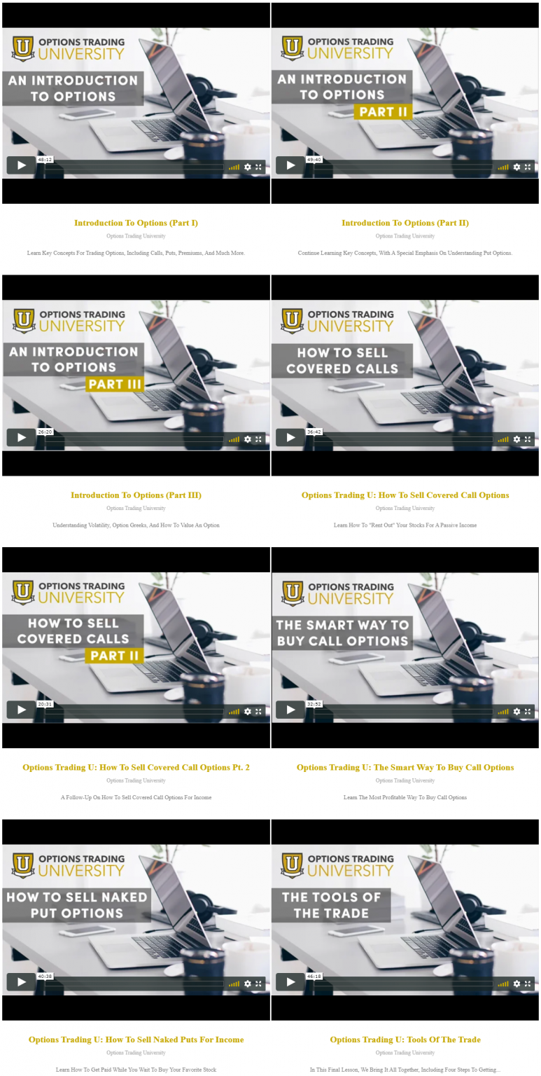 Options Trading University Videos